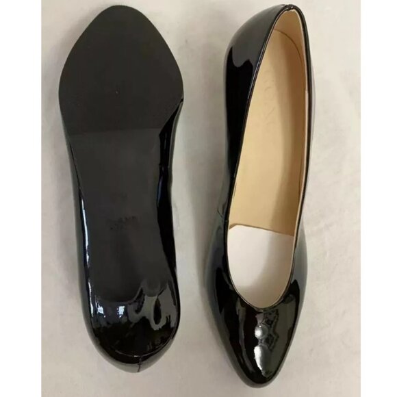 New Coach Womens High Heels Pumps Shoes Patent Leather Black - Picture 2 of 3